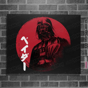 Daily_Deal_Shirts Posters / 4"x6" / Black Red Sun Vader