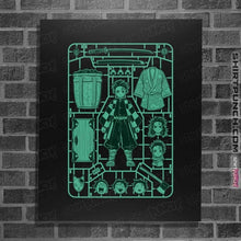 Load image into Gallery viewer, Daily_Deal_Shirts Posters / 4&quot;x6&quot; / Black Tanjiro Model Sprue
