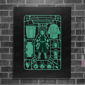 Daily_Deal_Shirts Posters / 4"x6" / Black Tanjiro Model Sprue