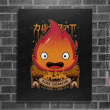 Load image into Gallery viewer, Shirts Posters / 4&quot;x6&quot; / Black The Fire Demon

