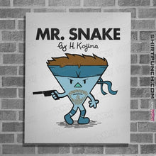 Load image into Gallery viewer, Secret_Shirts Posters / 4&quot;x6&quot; / White Mr. Snake
