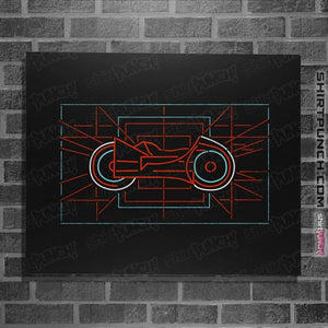 Shirts Posters / 4"x6" / Black Neon Biker