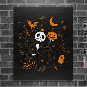 Daily_Deal_Shirts Posters / 4"x6" / Black The King Of Halloween