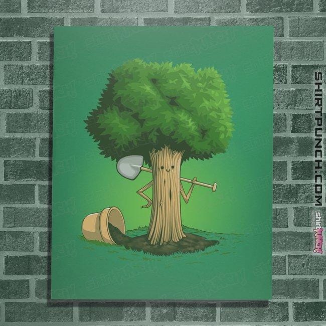 Shirts Posters / 4"x6" / Irish Green Plant A Tree