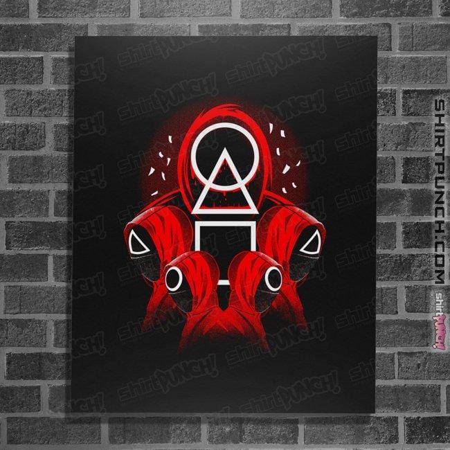 Secret_Shirts Posters / 4"x6" / Black Squid Game Banzai