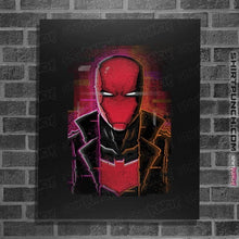 Load image into Gallery viewer, Daily_Deal_Shirts Posters / 4&quot;x6&quot; / Black Glitch Red Hood
