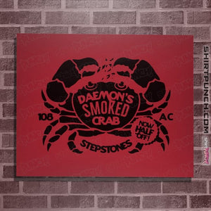 Daily_Deal_Shirts Posters / 4"x6" / Red Daemon's Smoked Crab