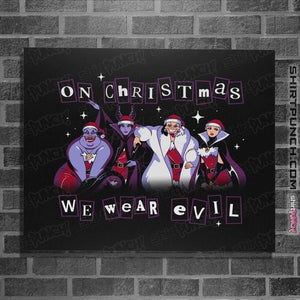 Daily_Deal_Shirts Posters / 4"x6" / Black Merry Evilmas