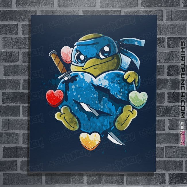 Daily_Deal_Shirts Posters / 4"x6" / Navy Love Strong