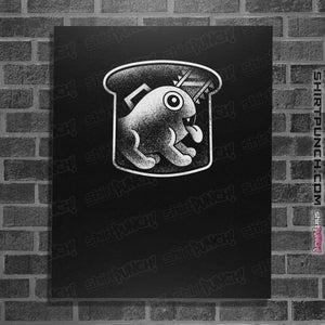Shirts Posters / 4"x6" / Black Demon Dog And Bread