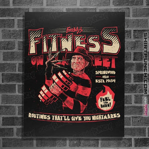 Daily_Deal_Shirts Posters / 4"x6" / Black Freddy's Fitness