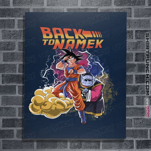 Daily_Deal_Shirts Posters / 4"x6" / Navy Back To Namek