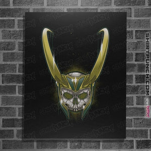 Shirts Posters / 4"x6" / Black Loki Skull
