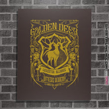 Load image into Gallery viewer, Shirts Posters / 4&quot;x6&quot; / Dark Chocolate Golden Deer Officers Academy
