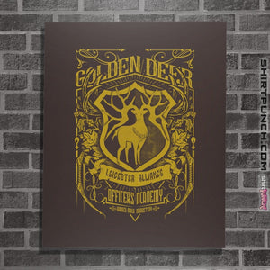 Shirts Posters / 4"x6" / Dark Chocolate Golden Deer Officers Academy