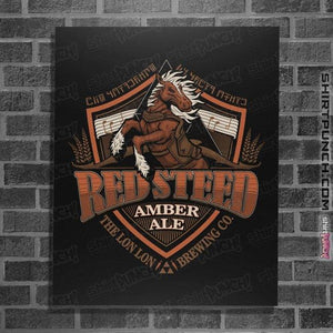 Shirts Posters / 4"x6" / Black Red Steed Amber Ale