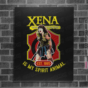 Shirts Posters / 4"x6" / Black Xena Warrior Spirit Animal