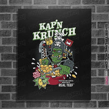 Load image into Gallery viewer, Daily_Deal_Shirts Posters / 4&quot;x6&quot; / Black Kap&#39;n Krunch
