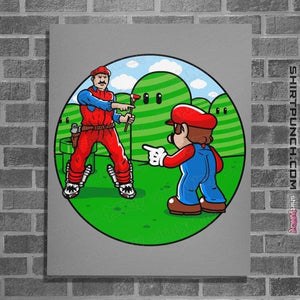 Secret_Shirts Posters / 4"x6" / Sports Grey Two Marios
