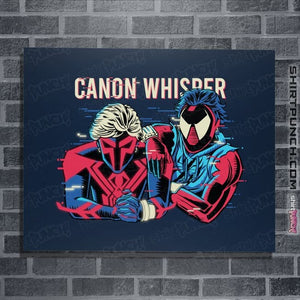 Daily_Deal_Shirts Posters / 4"x6" / Navy Canon Whisper