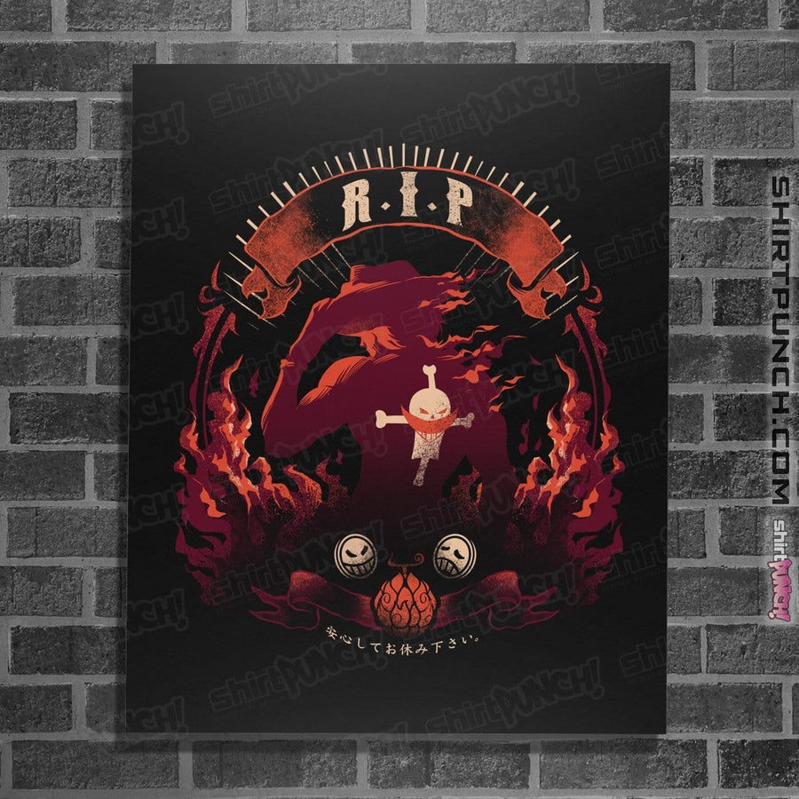 Shirts Posters / 4"x6" / Black RIP Ace