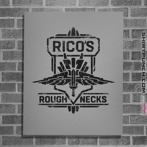 Shirts Posters / 4"x6" / Sports Grey Starship Troopers Rico's Roughnecks