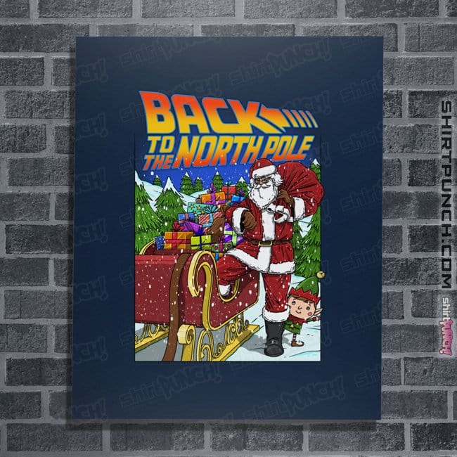Secret_Shirts Posters / 4"x6" / Navy Back To The North Poll