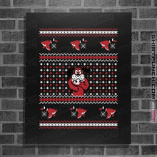 Load image into Gallery viewer, Shirts Posters / 4&quot;x6&quot; / Black Festive Duck Hunt
