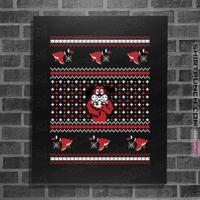 Shirts Posters / 4"x6" / Black Festive Duck Hunt
