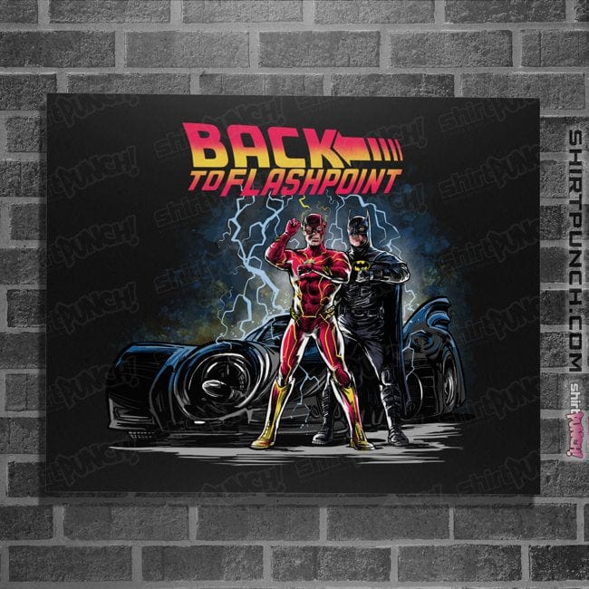Secret_Shirts Posters / 4"x6" / Black Back To Flashpoint!