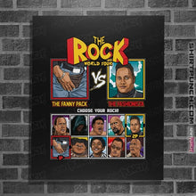 Load image into Gallery viewer, Shirts Posters / 4&quot;x6&quot; / Black The Rock Fighter
