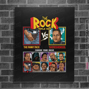 Shirts Posters / 4"x6" / Black The Rock Fighter