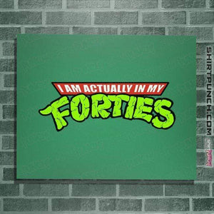 Shirts Posters / 4"x6" / Irish Green I Am Actually In My Forties