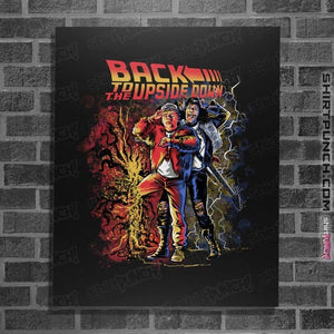 Secret_Shirts Posters / 4"x6" / Black Back To The Upside Down