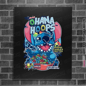 Shirts Posters / 4"x6" / Black Ohana Hoops!