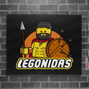 Daily_Deal_Shirts Posters / 4"x6" / Black Legonidas