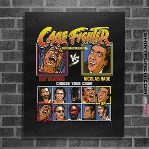 Shirts Posters / 4"x6" / Black Cage Fighter