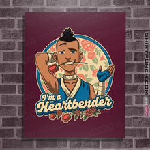 Load image into Gallery viewer, Daily_Deal_Shirts Posters / 4&quot;x6&quot; / Maroon Heart Bender
