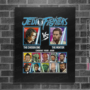 Daily_Deal_Shirts Posters / 4"x6" / Black Jedi Fighters