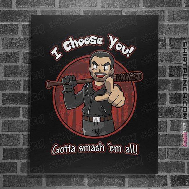 Shirts Posters / 4"x6" / Black Negan Chooses You