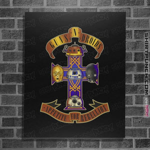 Daily_Deal_Shirts Posters / 4"x6" / Black Guns N Droids