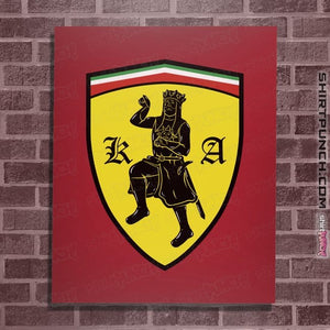 Daily_Deal_Shirts Posters / 4"x6" / Red Scuderia Britanni