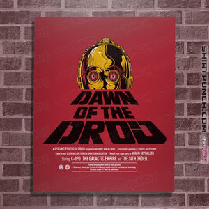 Shirts Posters / 4"x6" / Red Dawn Of The Droid