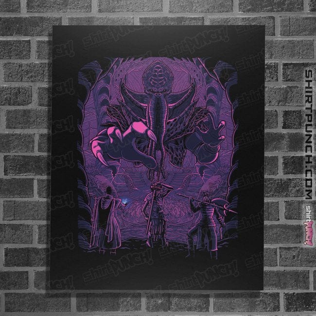 Daily_Deal_Shirts Posters / 4"x6" / Black Mindflayer's den