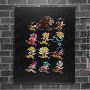 Secret_Shirts Posters / 4"x6" / Black Evolutions Of King Monkey