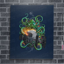 Load image into Gallery viewer, Shirts Posters / 4&quot;x6&quot; / Navy Cthulhu Strikes Back
