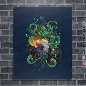 Shirts Posters / 4"x6" / Navy Cthulhu Strikes Back