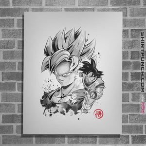 Shirts Posters / 4"x6" / White Super Saiyan Warrior