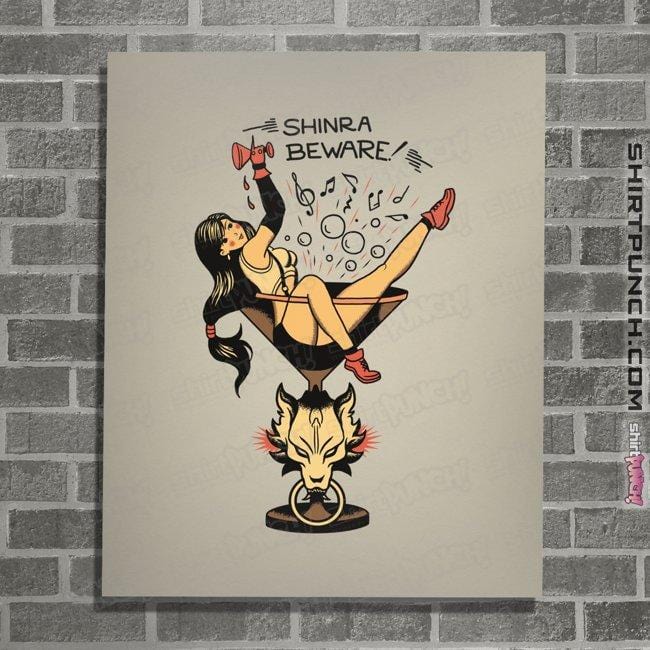 Shirts Posters / 4"x6" / Natural Shinra Beware