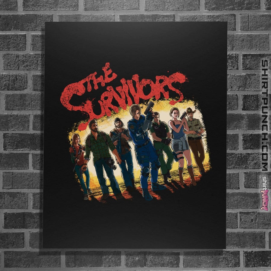 Shirts Posters / 4"x6" / Black Strong Survivors
